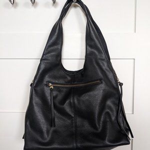Claire Double Handle Hobo in Black